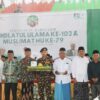 Peringatan Hari Lahir (Harlah) Nahdlatul Ulama (NU) ke-102 dan Muslimat NU ke-79 di Gedung Sport Center Tanjung Jabung Barat pada Sabtu (1/2/2025. (Foto: Diskominfo Tanjab Barat)