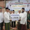 Pemkab Tanjab Barat melakukan Safari Ramadan di Masjid Riyadush Shalihin, Desa Kempas Jaya, Kecamatan Senyerang, Senin (10/3/25). (Foto: Diskominfo Tanjab Barat)
