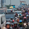 Ilustrasi arus mudik lebaran 2025.