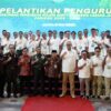 Gubernur Jambi Al Haris Saat Memberikan Sambutan pada Pelantikan GAPKI Jambi 2025–2030.