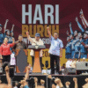 Prabowo Subianto menghadiri peringatan Hari Buruh Internasional (May Day) 2025 di Monumen Nasional, Jakarta, Kamis (1/5).