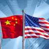  Ilustrasi perang dagang Amerika Serikat dan China mereda usai kesepakatan pemangkasan tarif impor sementara.