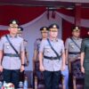 Kapolda Jambi bersama pejabat utama Polda Jambi saat menghadiri pembukaan pendidikan pembentukan Bintara.
