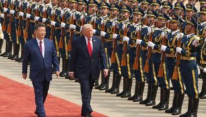 Trump Tiba di Beijing Bersama Delegasi Elit Teknologi, Upayakan Era Baru Hubungan AS-Tiongkok