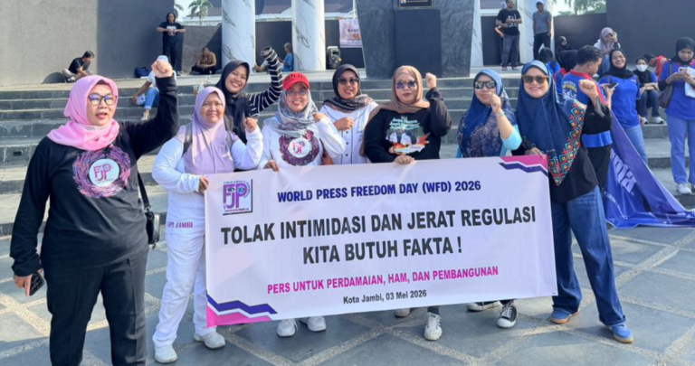 Indeks Kebebasan Pers RI 2026 Anjlok ke Peringkat 129, FJPI Jambi Gelar Orasi Damai