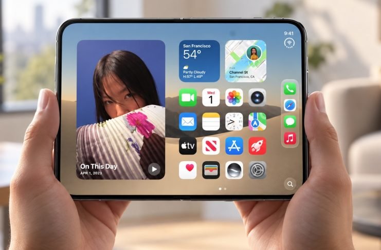 Dibuat Samsung tapi Didesain Apple, Begini Teknologi Layar Lipat iPhone Duo